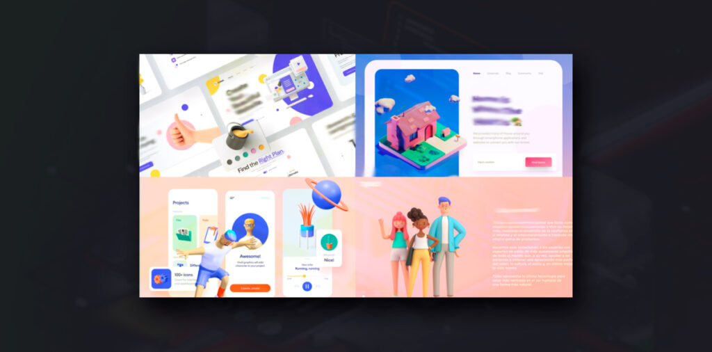 4. 3D иллюстрации.